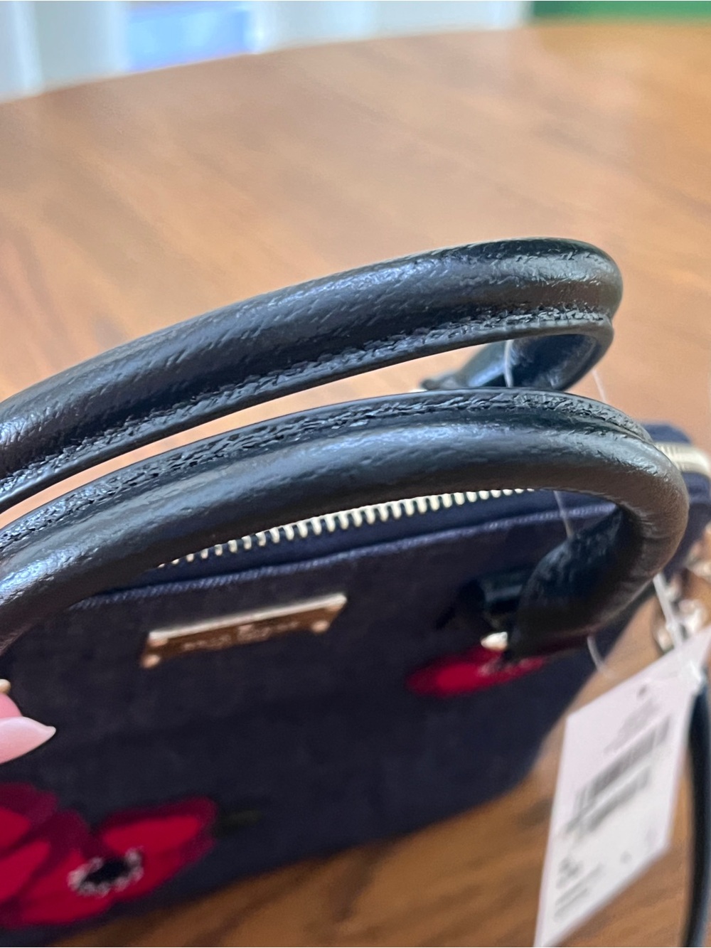 kate spade Grove Street Carli Poppy Denim Satchel Crossbody - Picture 12 of 12